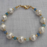 Natural Freshwater Pearl Bracelet for Women Lady Stone Beads Jewelry