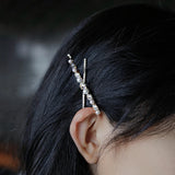 Pearl Crystal Cross Hairpin Jewelry Sweet Headdress For Women