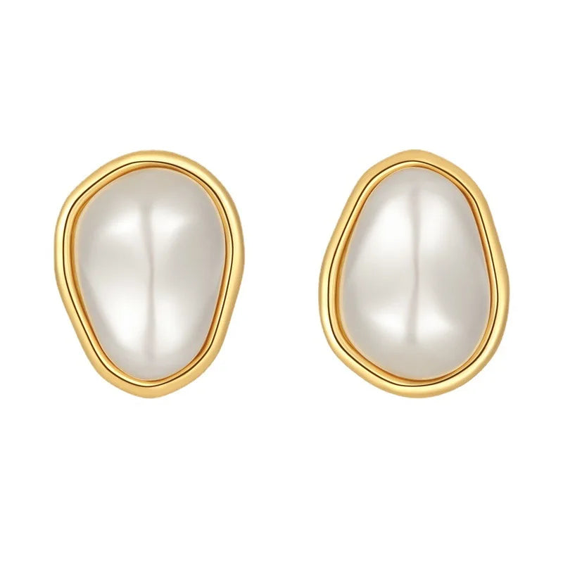 Baroque Pearl Earrings Fine Jewellery Natural Retro Style