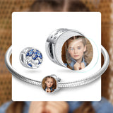 Enamel Unicorn Round Beads 925 Sterling Silver Photo Charms