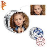 Enamel Unicorn Round Beads 925 Sterling Silver Photo Charms