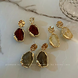 Enameled Silver Plated Pearl Earrings1 Jewelry For Women