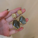 Enameled Silver Plated Pearl Earrings1 Jewelry For Women