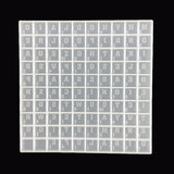 English Letters UV Crystal Epoxy Mold Spelling Words Game Resin Silicone Mould