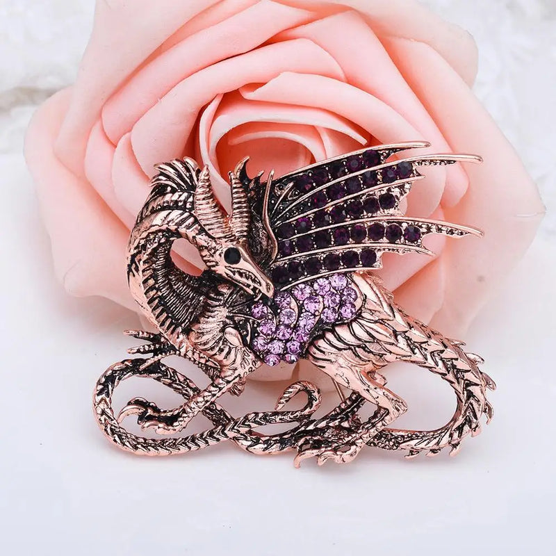 Dinosaur Brooch Pin Animal Series Women's Zinc Alloy Clothing Accessory