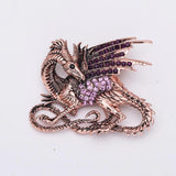 Dinosaur Brooch Pin Animal Series Women's Zinc Alloy Clothing Accessory