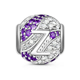 European A-Z Initial Letter DIY Bead Fit Charm Silver 925 Bracelet for Women