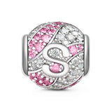 European A-Z Initial Letter DIY Bead Fit Charm Silver 925 Bracelet for Women