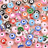 Evil Eye Beads 8mm Resin Spacer Beads Jewelry Making DIY Accessories