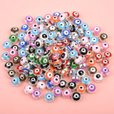 Evil Eye Beads 8mm Resin Spacer Beads Jewelry Making DIY Accessories