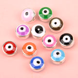 Evil Eye Beads 8mm Resin Spacer Beads Jewelry Making DIY Accessories
