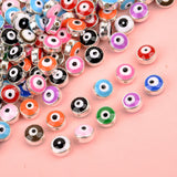 Evil Eye Beads 8mm Resin Spacer Beads Jewelry Making DIY Accessories