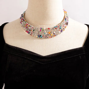 Extravagant Full Crystal Stone Choker Necklace