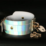 Punk Style Wide Laser Leather Necklace for Women