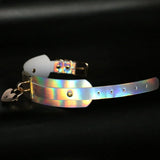 Punk Style Wide Laser Leather Necklace for Women
