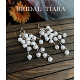 Lily of The Valley Flower Buds Tassel Long Earrings