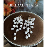 Lily of The Valley Flower Buds Tassel Long Earrings