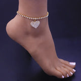Romantic Heart Anklet for Women Beach Jewelry Girls
