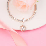 Family Circle Dangle Charm 925 Silver Bead for Bracelet
