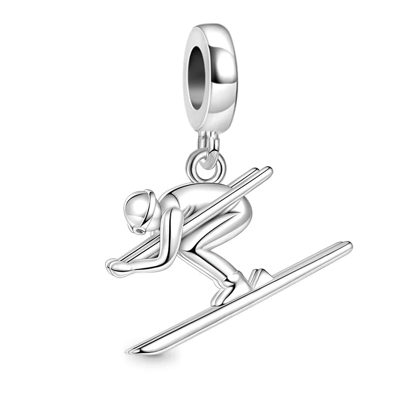 925 Silver Cupid Charm Bead Pendant for Bracelet DIY