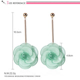 Acrylic Rose Flowers Necklace Set for Women