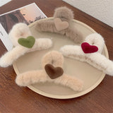 Plush Cross Heart Hairpin Shark Clip Hair Accessories