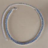 Rhinestone Double Layer Choker Necklace