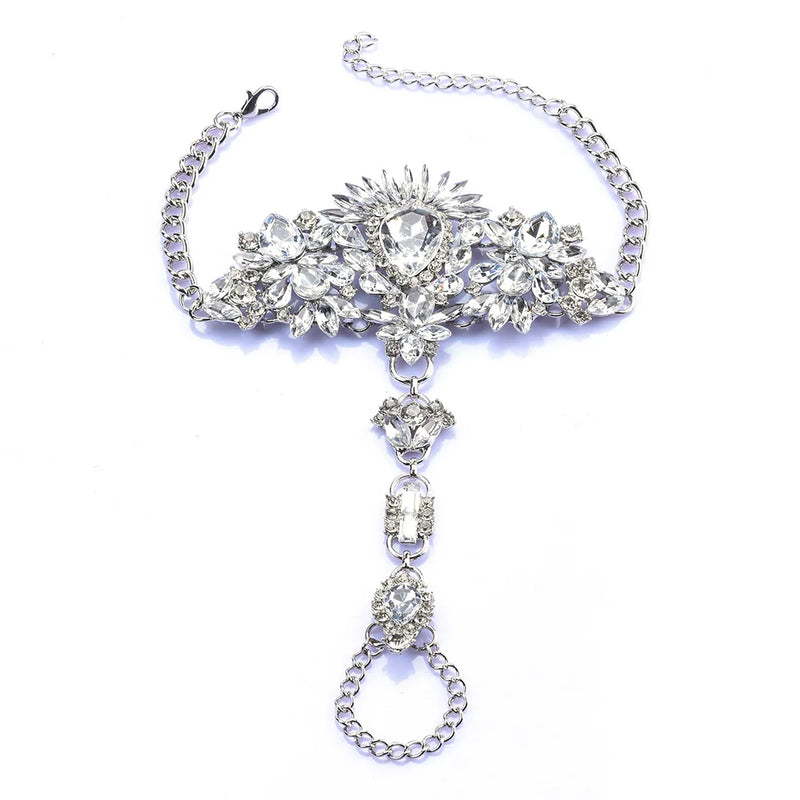 Ethnic Crystal Rhinestone Anklet for Women