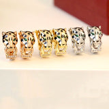 Titanium Steel Leopard Earrings High Jewelry Gift