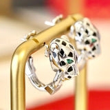 Titanium Steel Leopard Earrings High Jewelry Gift
