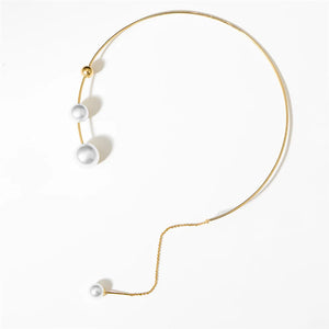 Pearl Choker Clavicle Chain Necklace Wedding Jewelry Collar