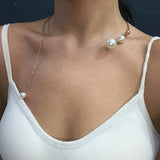 Pearl Choker Clavicle Chain Necklace Wedding Jewelry Collar
