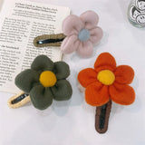 Large Plush Flower Duckbill Clip for Women