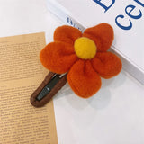 Large Plush Flower Duckbill Clip for Women