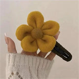 Large Plush Flower Duckbill Clip for Women