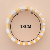Colorful Enamel Bracelets for Women Boho Bead Jewelry
