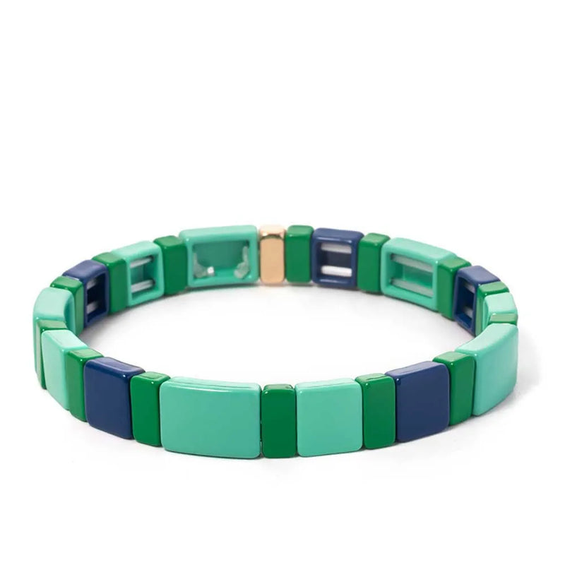 Colorful Enamel Bracelets for Women Boho Bead Jewelry