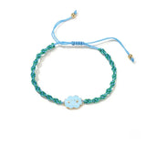Enamel Charm Bracelet Women Girls Friendship Lucky Cloud Bangle Accessory