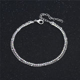 Silver Foot Chain Anklet Bracelet for Women SB083
