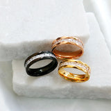 Lover Crystal Stainless Steel Rings Punk Vintage Jewelry