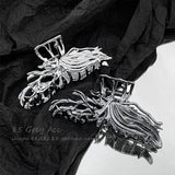 Liquid Hairpin Women's Back Pan Hair Grip Large Shark Clip