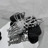 Liquid Hairpin Women's Back Pan Hair Grip Large Shark Clip