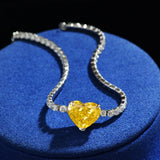 Zircon Crystal Tennis Bracelet Silver Charms Wedding