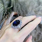 Treasure Pigeon Egg Adjustable Ring 925 Silver Jewelry