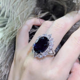 Treasure Pigeon Egg Adjustable Ring 925 Silver Jewelry