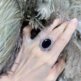 Treasure Pigeon Egg Adjustable Ring 925 Silver Jewelry