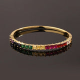 Cubic Zirconia Copper Bracelet Lady Charm Accessories