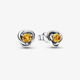 S925 Silver Birthstone Stud Earrings Birthday Gift