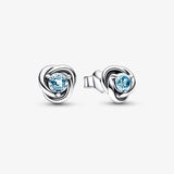 S925 Silver Birthstone Stud Earrings Birthday Gift