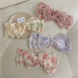 Pink Flower Mesh Big Bow Hairpin Sweet Spring Clip Hair Accessories